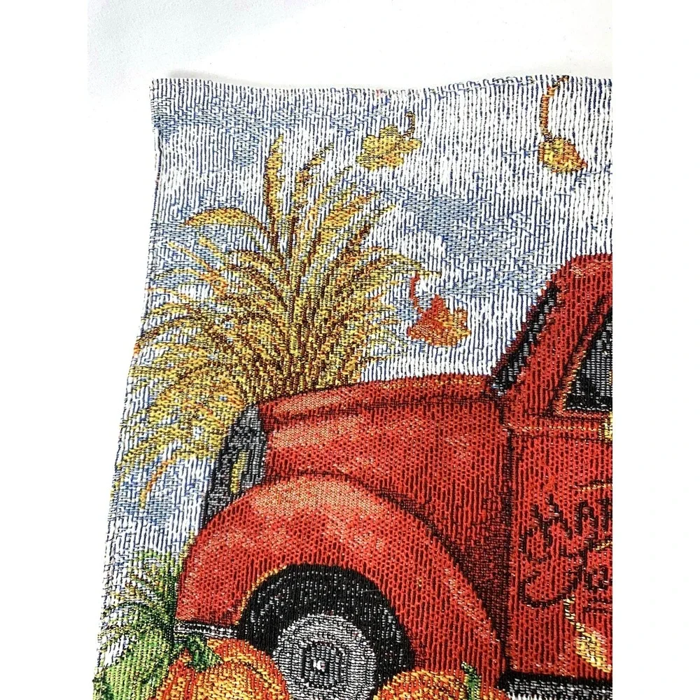 Tapestry Placemats X2 Country‎ Farm Pumpkin Rooster Truck Dog Sunflowers